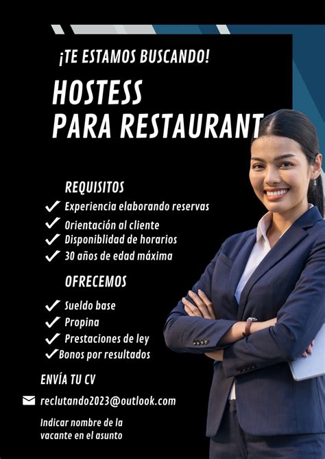 vacante de hostess.